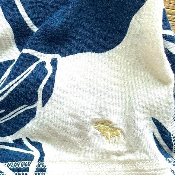 Abercrombie & Fitch Floral Babydoll Tank Top w/Striped Straps &Adjustable Bow-S - Picture 7 of 10